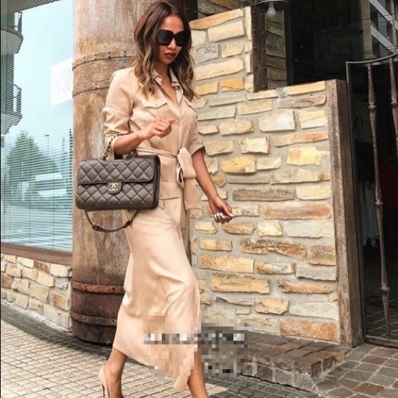 BLOGGERS FAVORITE ZARA STUDIO Long Shirt Dress - Picture 3 of 8